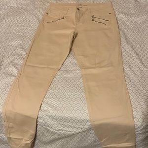 Skinny Jeans Size 12 - Pale Pink - Zipper Design